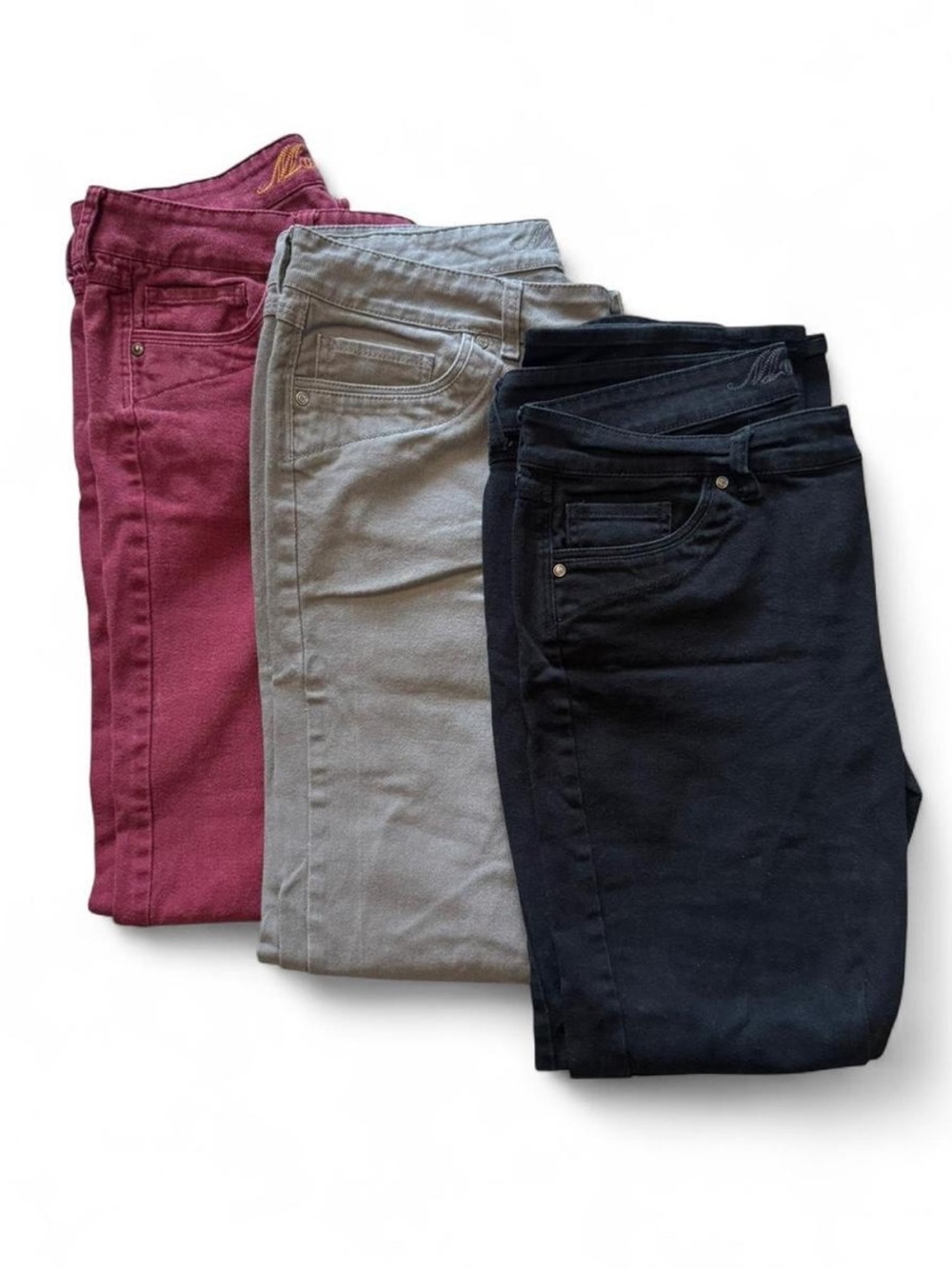 Delia’s Jeans Bundle Size 18 Tall (3 Pairs) Colored Denim Straight Leg Y2K